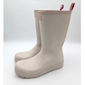 Hunter Original Play Tall Waterproof Rain Boots Women's Zinc Size US11M EU43